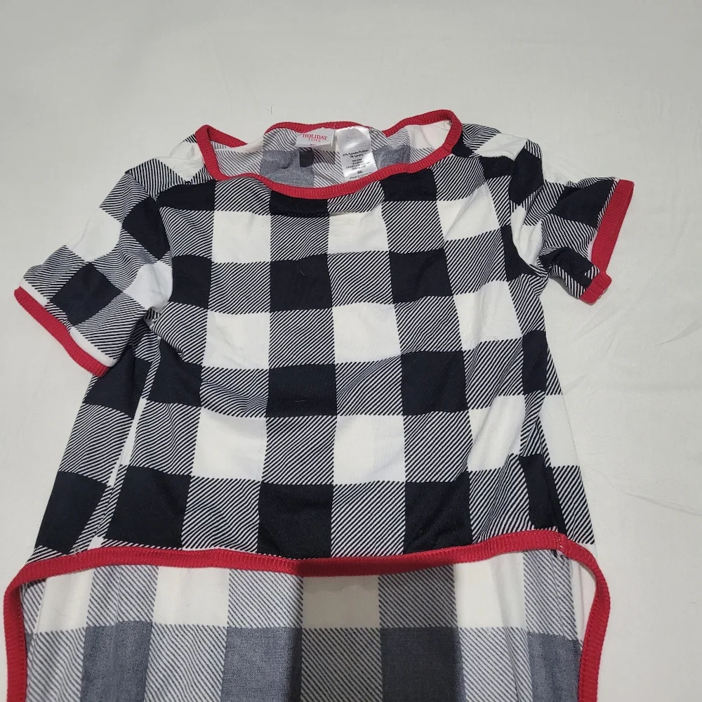 Checker Plaid Dog Outfit Size 2X Pet Matching Family Outfit Animal Holiday